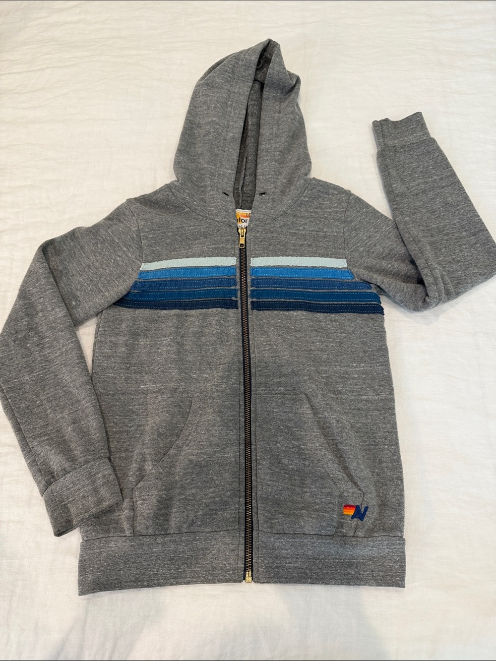 Aviator Nation Kids 5 stripe hoodie